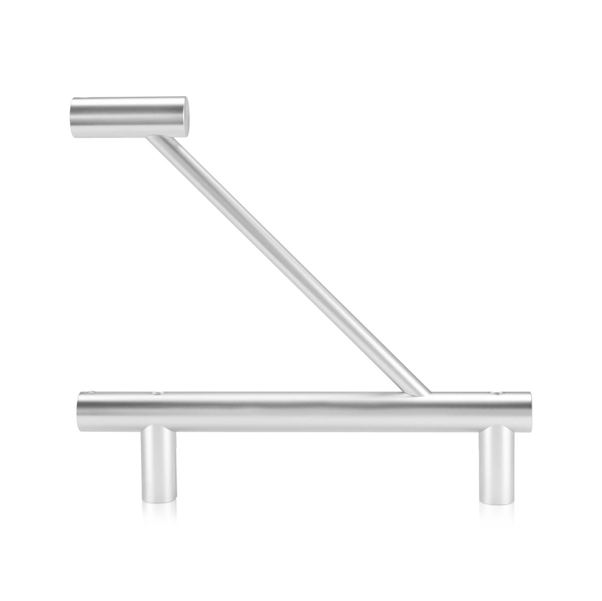 Aluminum Flag Sign Bracket Only, Clear Anodized Finish. 1/8'' Thickness Material Accepted, 7-7/8 Length, 3/4'' Diameter. (Sold Without Panel, Bracket Only)