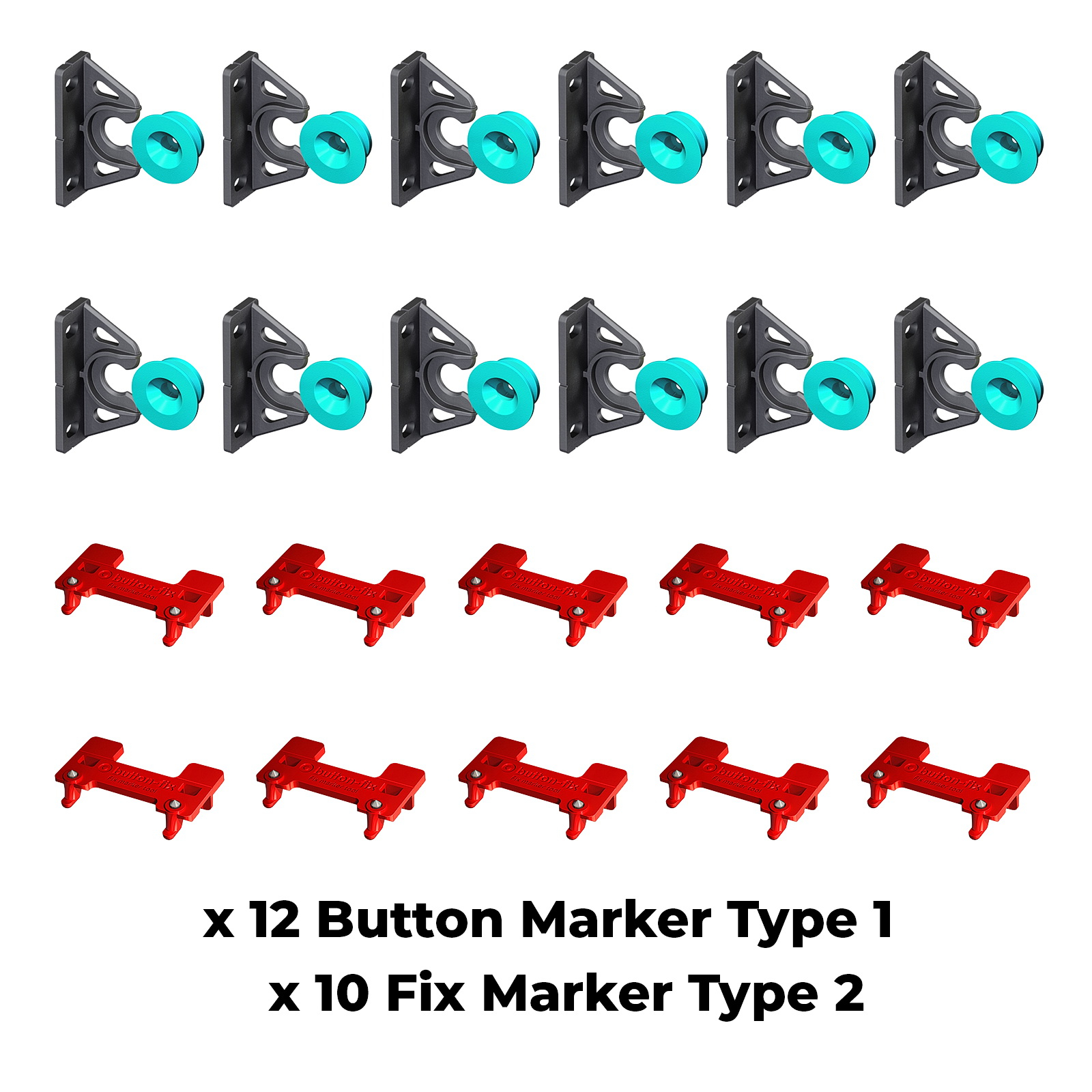 Button Fix Type 2 Bracket with New Upgraded Button x12 + 10 Marker Tools