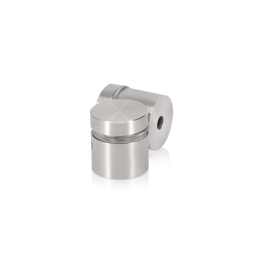 3/4'' Diameter X 1/2'' Barrel Length, (316 Marine Grade) Stainless Steel Brushed Finish. Easy Fasten Standoff (For Inside / Outside use) [Required Material Hole Size: 7/16'']
