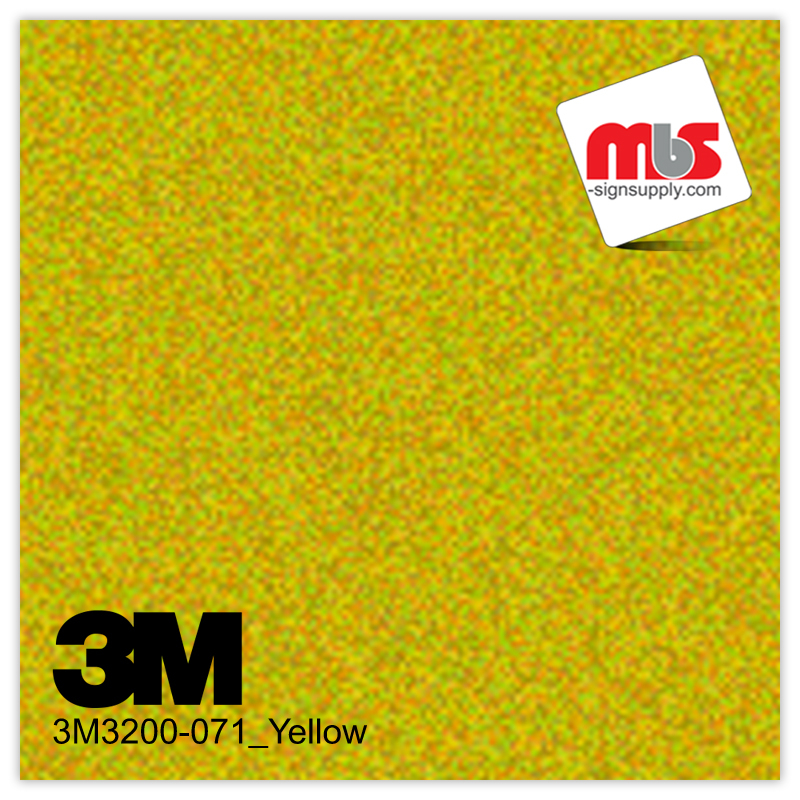 30'' x 50 Yards 3M™ 3200 Engineer Grade Sheeting Gloss Yellow 7 year Unpunched 7 Mil Graphic Vinyl Film (Color Code 071)