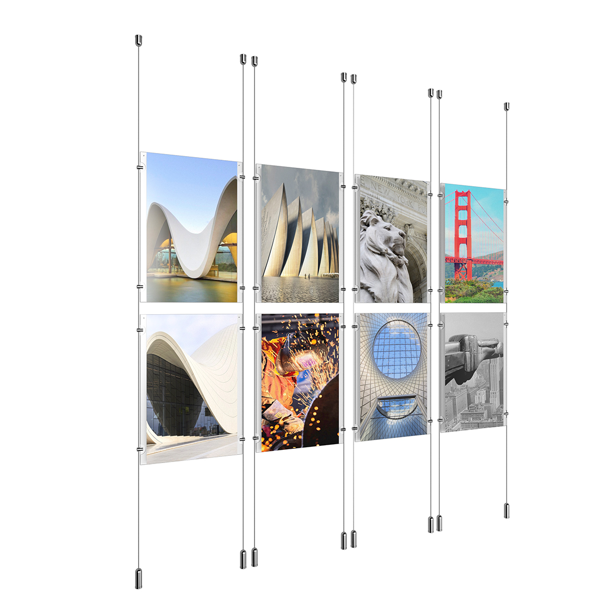 Cable/Rod Suspended Poster Displays