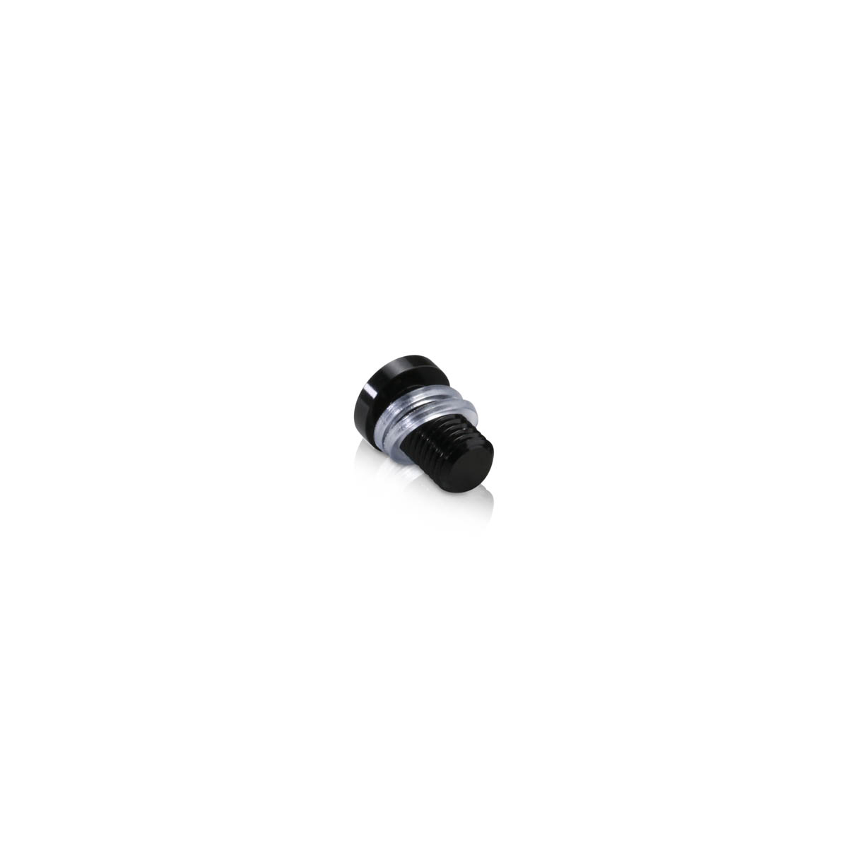 AL12-12B Head replacement for Mbs-Standoffs 1/2'' Diameter x 1/2'' Barrel Length, Aluminum Black Anodized Finish Standoffs (Includes 2 Silicone Washers).