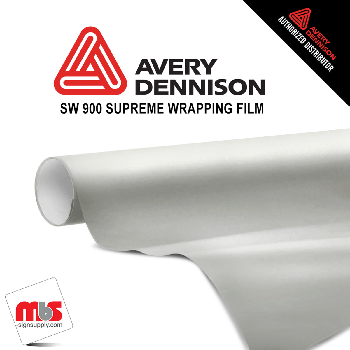 60'' x 25 yards Avery SW900 Pearl White 5 year Long Term Unpunched 3.2 Mil Wrap Vinyl (Color Code 109)