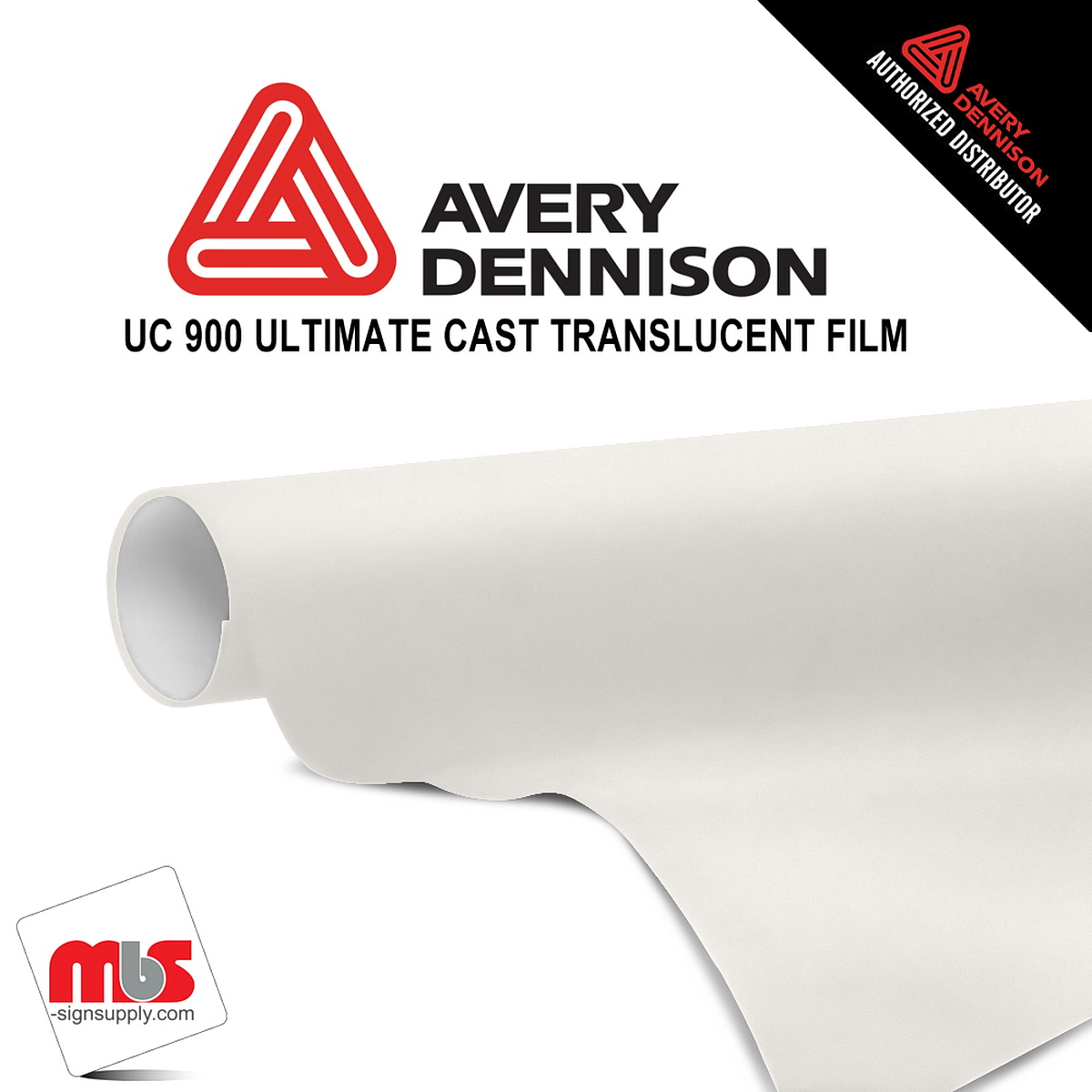 15'' x 10 yards Avery UC900 Diffuser White 60% Diffuser 5 Year Long Term Unpunched 2.1 Mil Diffuser Film (Color Code 148)