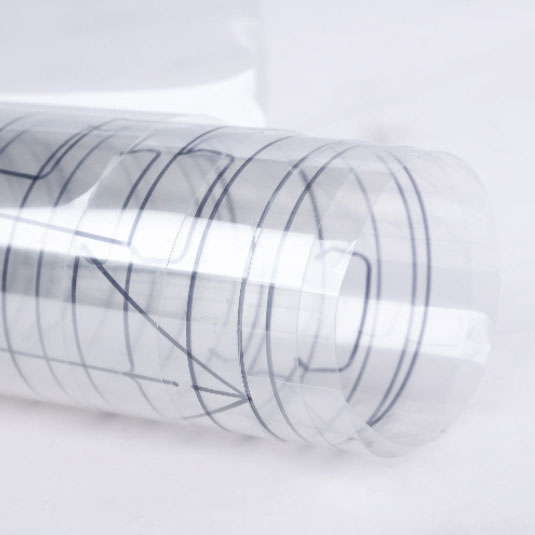 36'' x 75' Roll - Sihl Inkjet Vision Clear 4 Mil Gloss Film w/ Side Stripe - 2'' Core