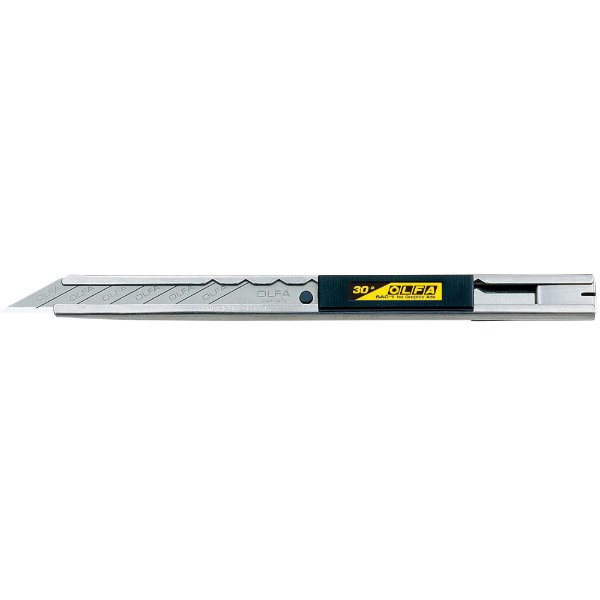 Olfa Heavy Duty Auto Lock Stainless Steel Precision Knife w/ 30 Degree x 9mm Blade