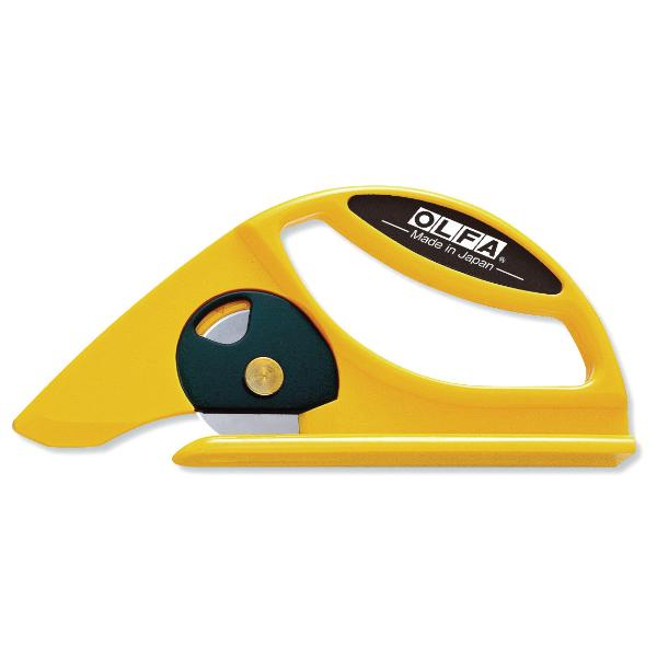 Olfa 75mm Circular Blade Yellow Safety Cutter