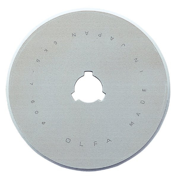 Olfa Circular 60mm Tungsten Steel Rotary Blade for Rotary Cutter (Pack of 1)