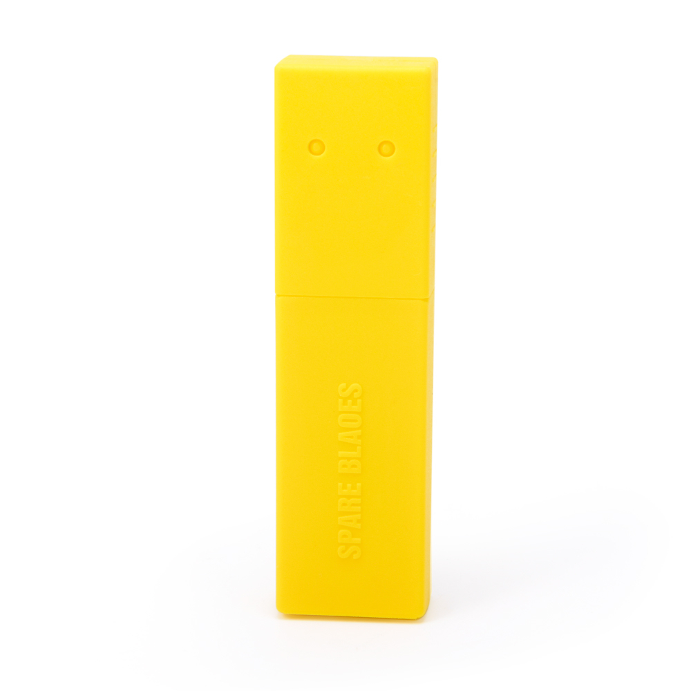 3-1/2'' x 1'' Yellow Pocket Size Blade Disposal Box