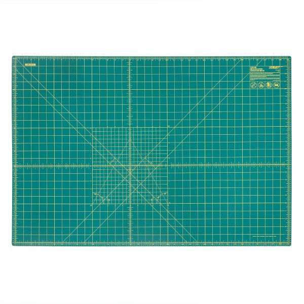 Olfa 36'' Wide x 24'' Long x 1.5mm Thick Double-Side Green Rotary Cutting Mat w/ Measuring Marks