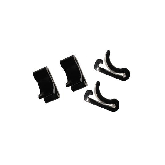 3/4'' x 3/4'' x 1/8'' Black Plastic Frame Clips (accepts up to 1/8'' thickness)