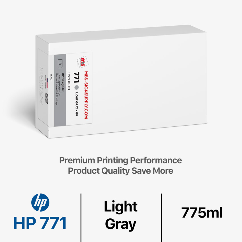 HP 771 775ml Remanufactured Light Gray Ink Catridge for Designjet Z6200