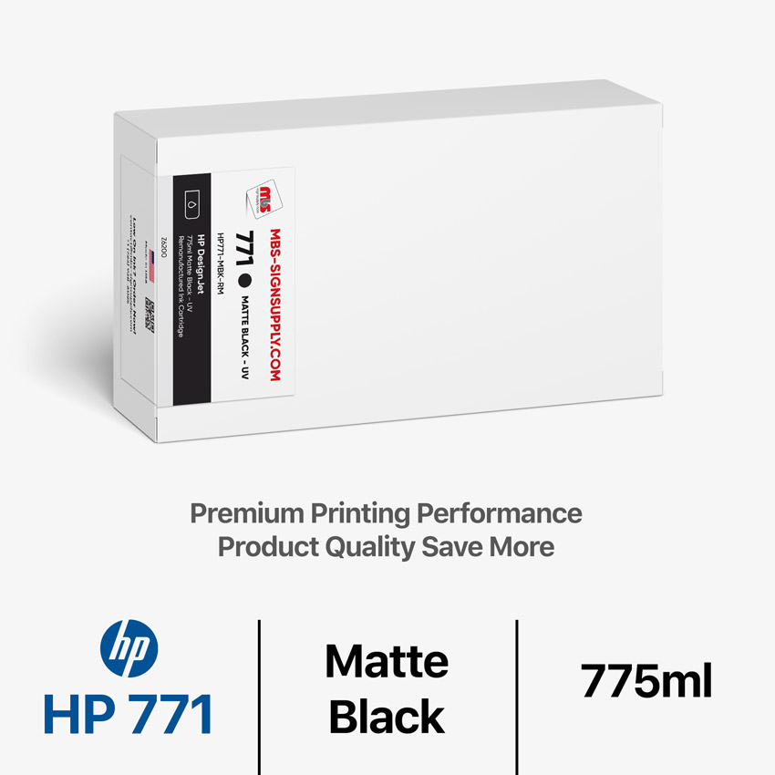 HP 771 775ml Remanufactured Matte Black Ink Catridge for Designjet Z6200