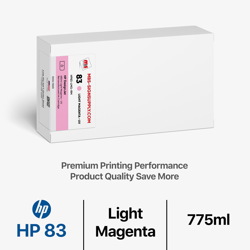 HP 83 775ml Remanufactured Light Magenta Ink Cartridge for DesignJet 5000/5500 UV