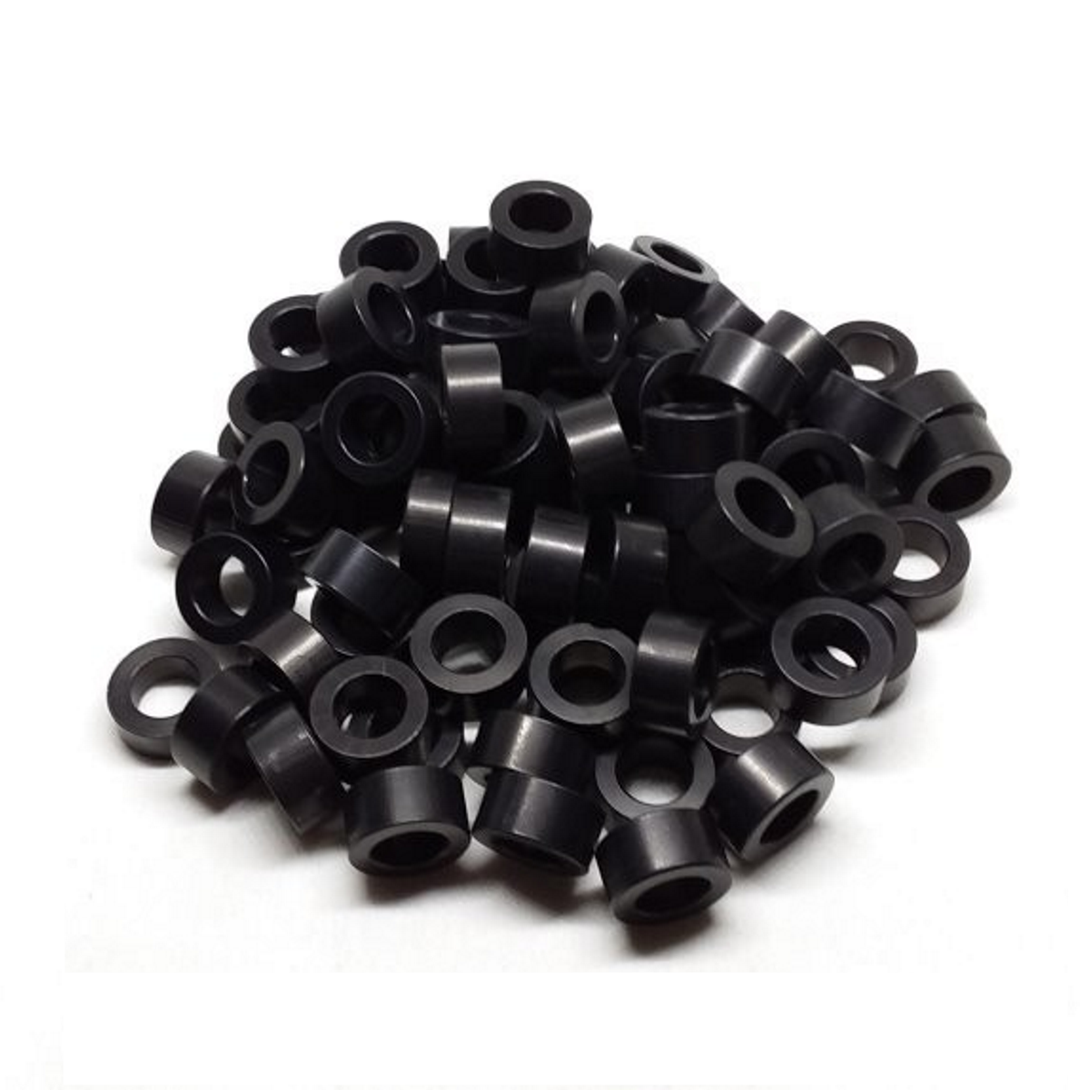 Steel Spacer 16mm OD x 10.2mm ID x 6mm Long, Brushed Finish