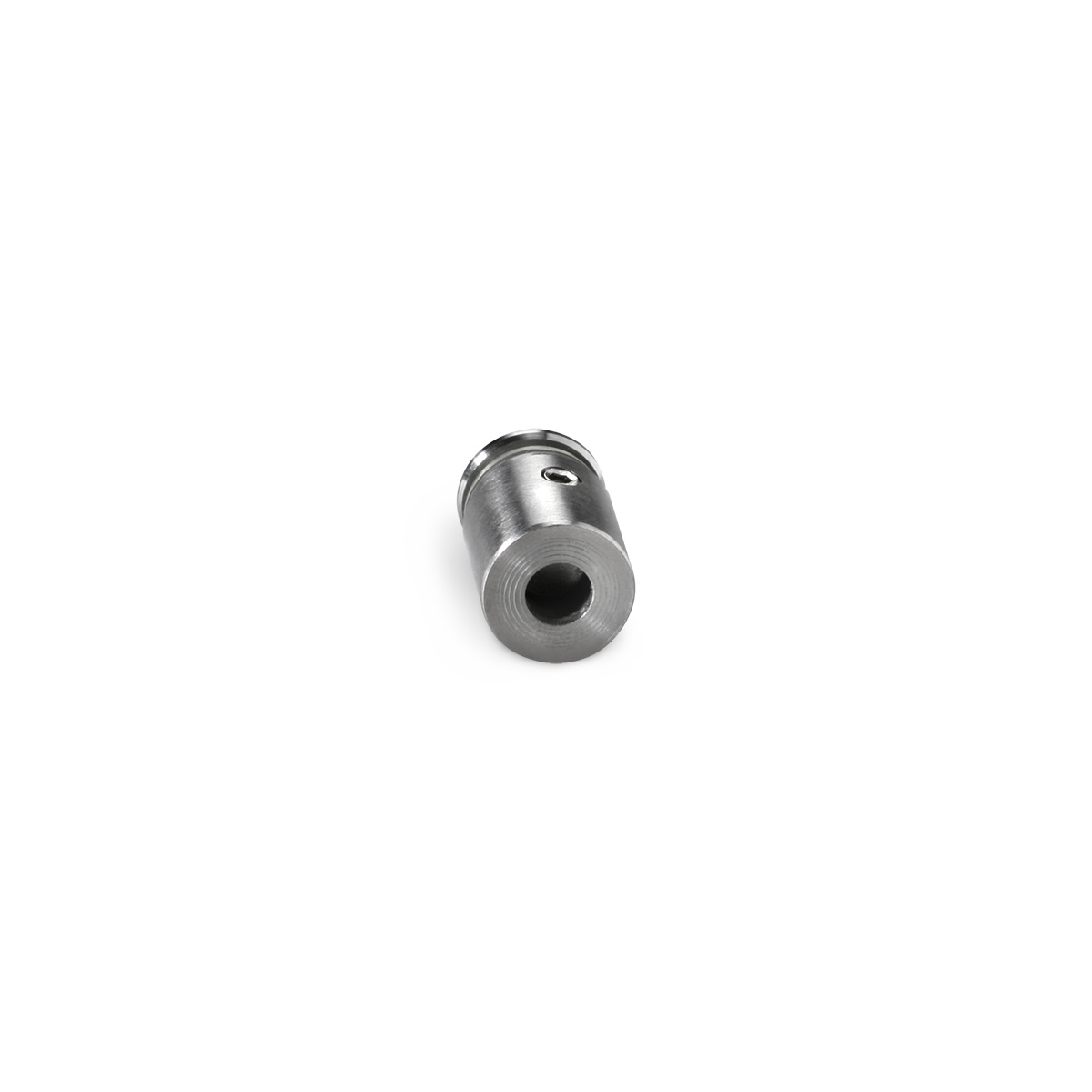 1/2'' Diameter X 1/2'' Barrel Length Stainless Steel Sandoffs Flat Head Satin Brushed Finish (for Indoor) [Required Material Hole Size: 3/8'']