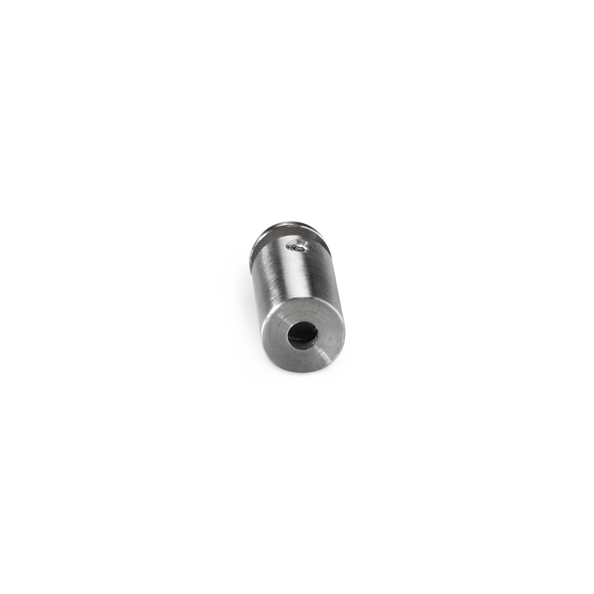 1/2'' Diameter X 1'' Barrel Length Stainless Steel Standoffs Rounded Head Satin Brushed Finish (for Indoor) [Required Material Hole Size: 3/8'']