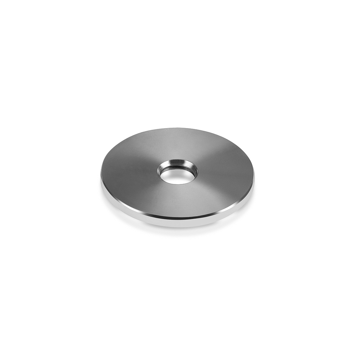 3/8-16 Threaded Barrels Diameter: 1 1/2'', Length: 1/8'',  Stainless Steel 316, Polished [Required Material Hole Size: 3/8'' ]