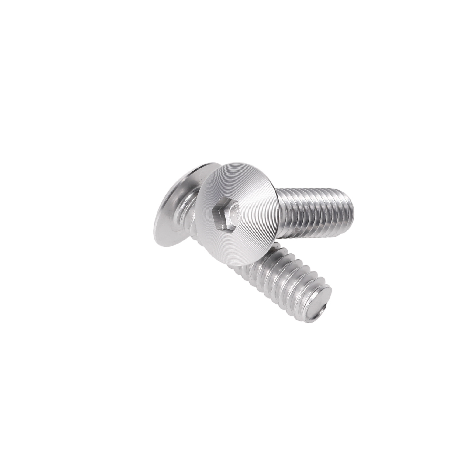 Clear Anodized Aluminum Bolt 1/4-20 Thread, length 7/8'', 5/32'' Hex Broach