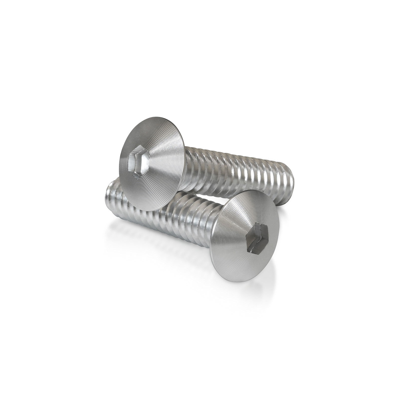 Clear Anodized Aluminum Bolt 1/4-20 Thread, length 1'', 5/32'' Hex Broach