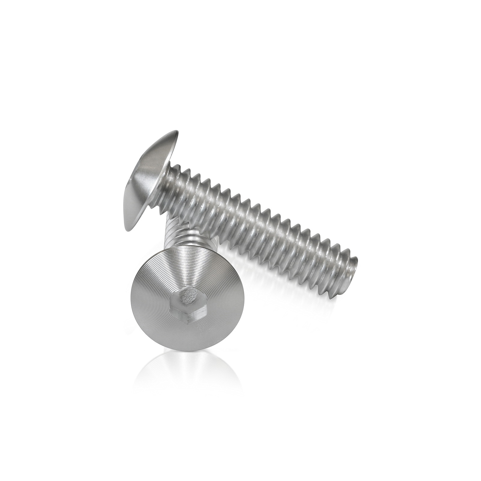 Clear Anodized Aluminum Bolt 1/4-20 Thread, length 1'', 5/32'' Hex Broach