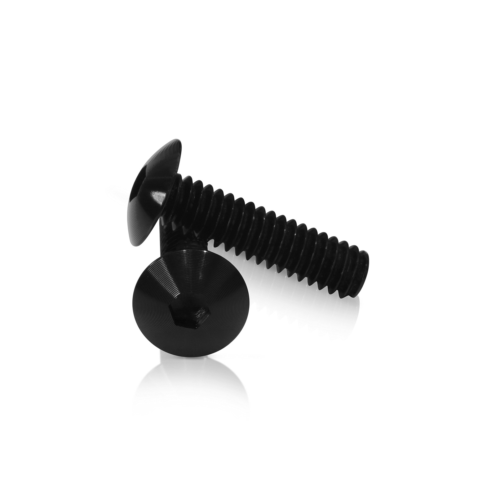 Black Anodized Aluminum Bolt 1/4-20 Thread, length 1'', 5/32''' Hex Broach