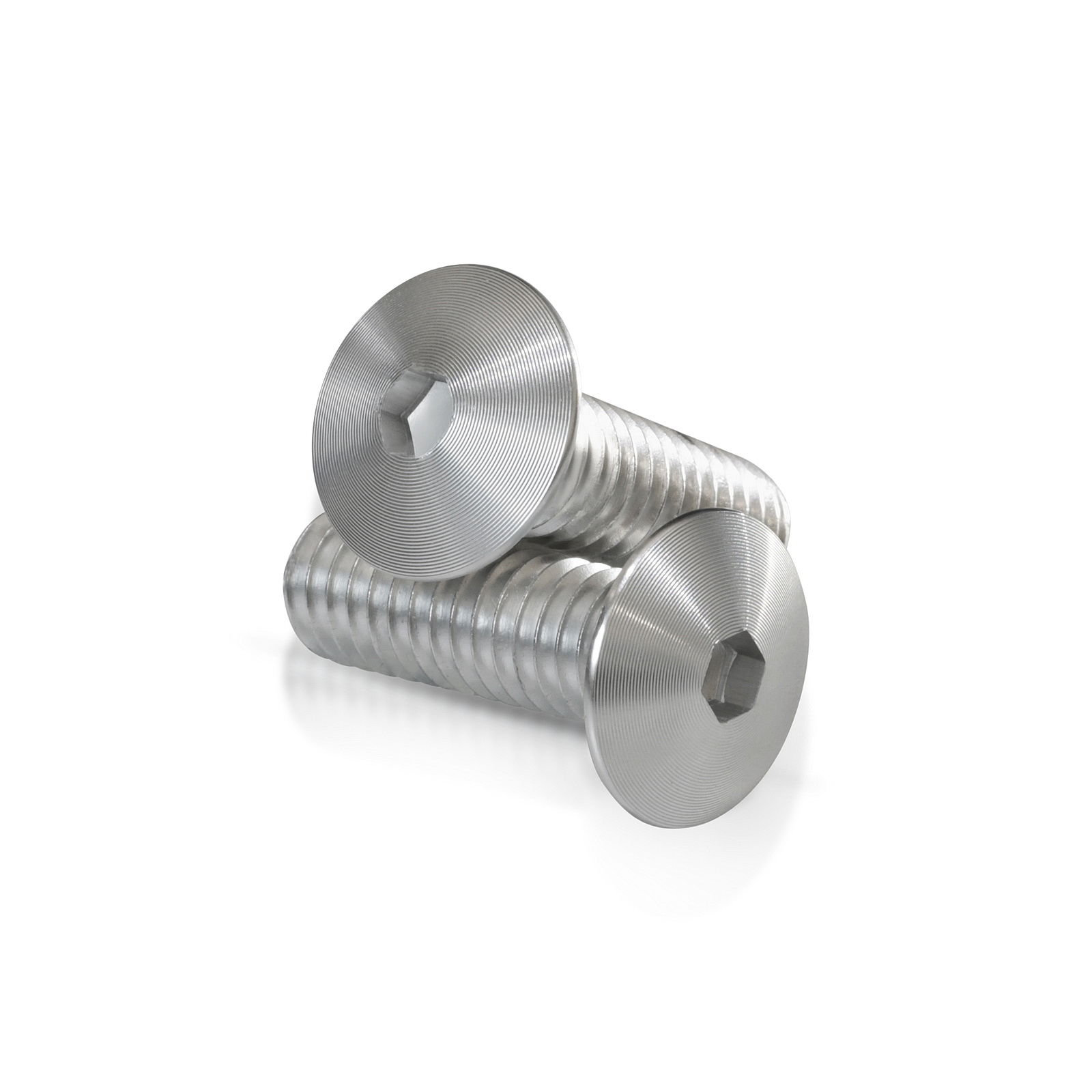 Clear Anodized Aluminum Bolt 5/16-18 Thread, length 1'', 5/32'' Hex Broach