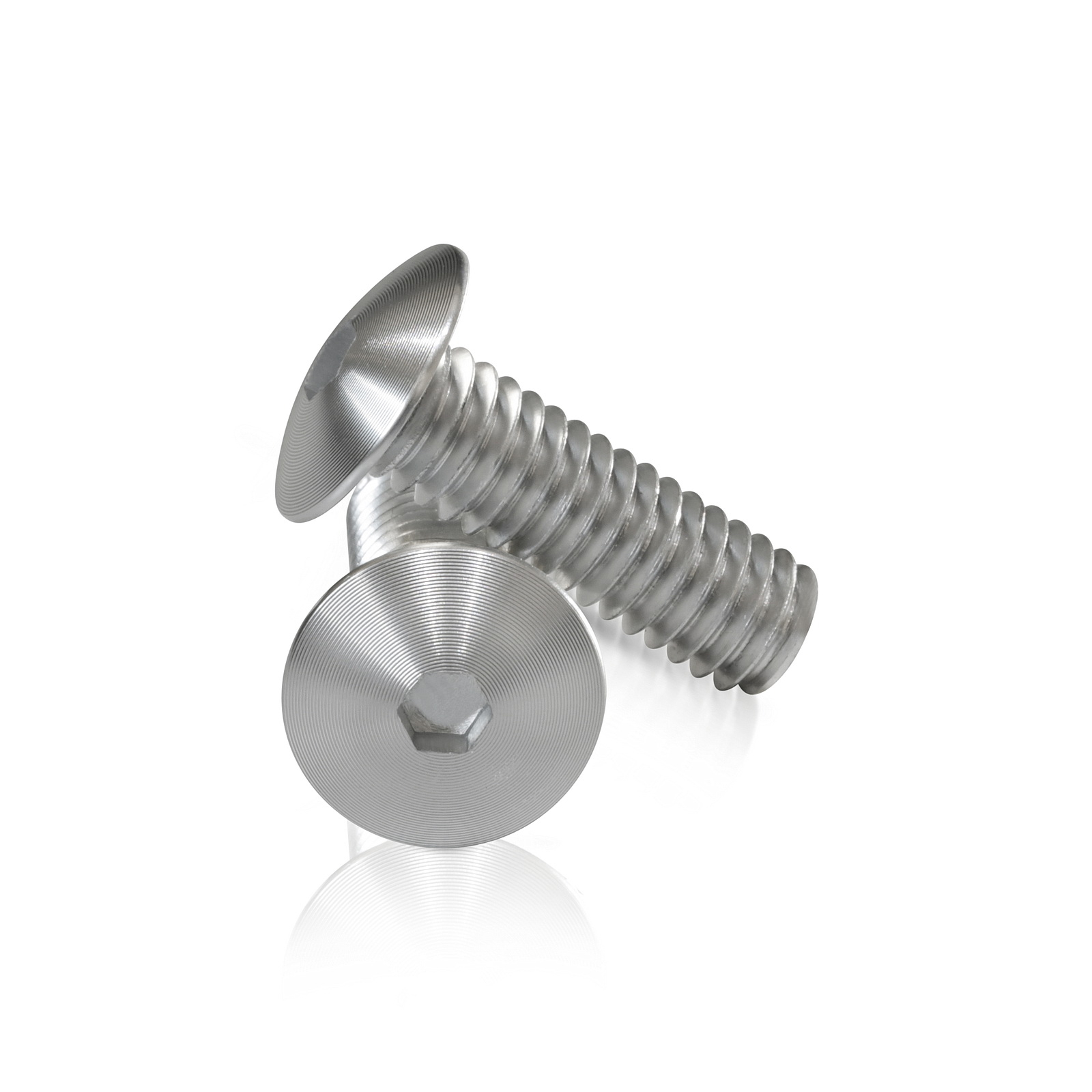 Clear Anodized Aluminum Bolt 5/16-18 Thread, length 1'', 5/32'' Hex Broach