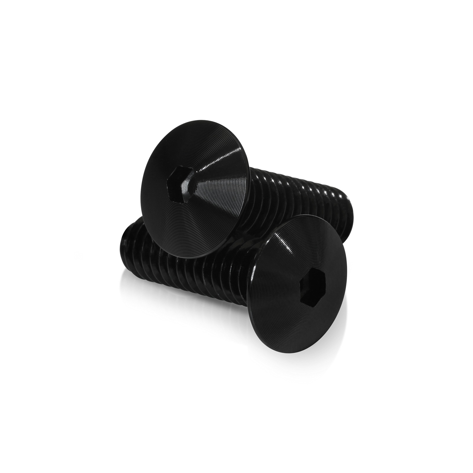 Black Anodized Aluminum Bolt 5/16-18 Thread, Length 1'', 5/32''' Hex Broach