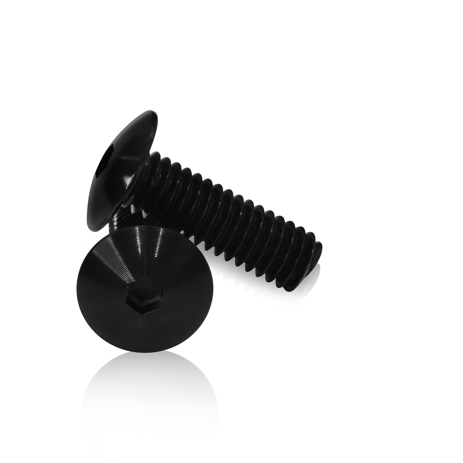 Black Anodized Aluminum Bolt 5/16-18 Thread, Length 1'', 5/32''' Hex Broach