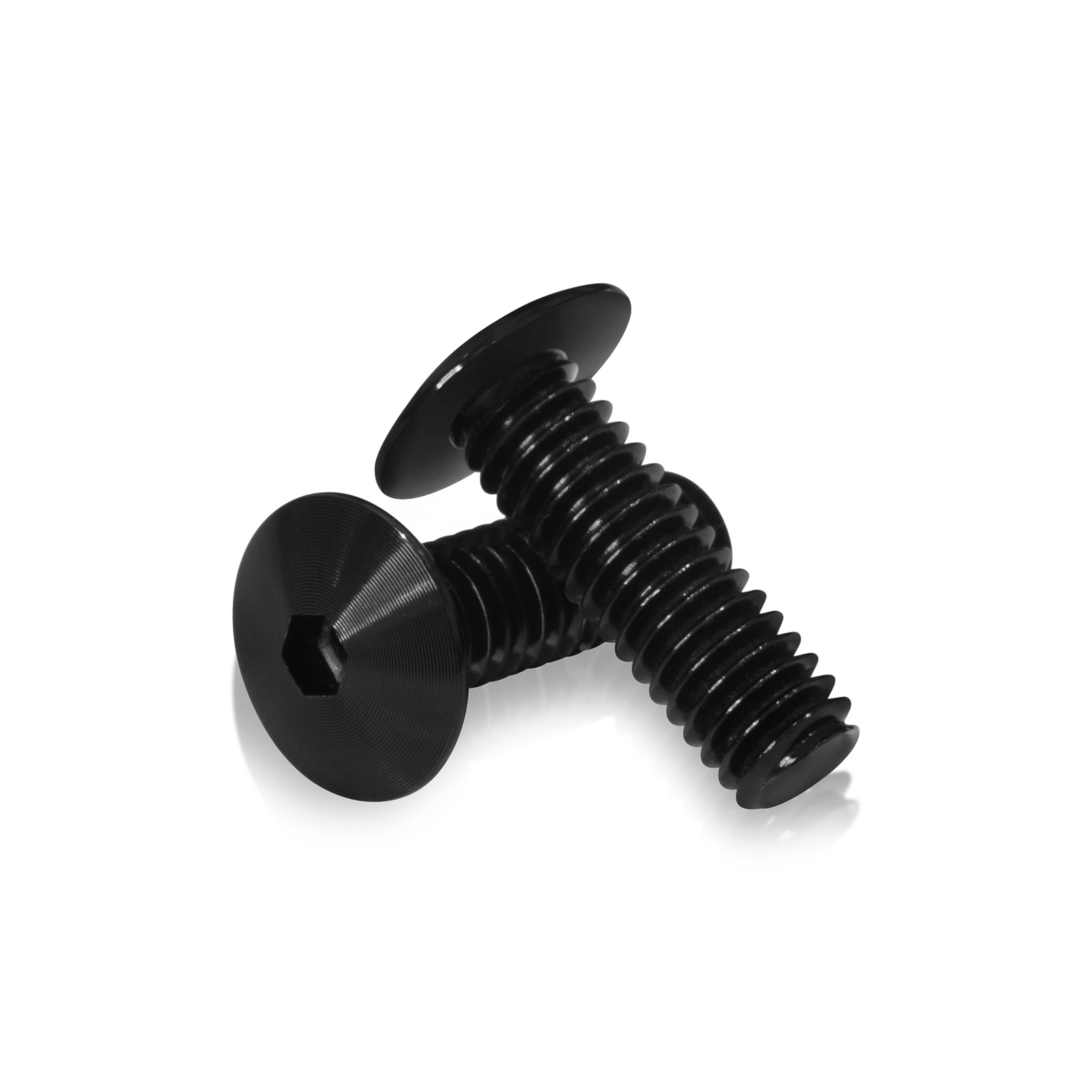 Black Anodized Aluminum Bolt 5/16-18 Thread, Length 1'', 5/32''' Hex Broach