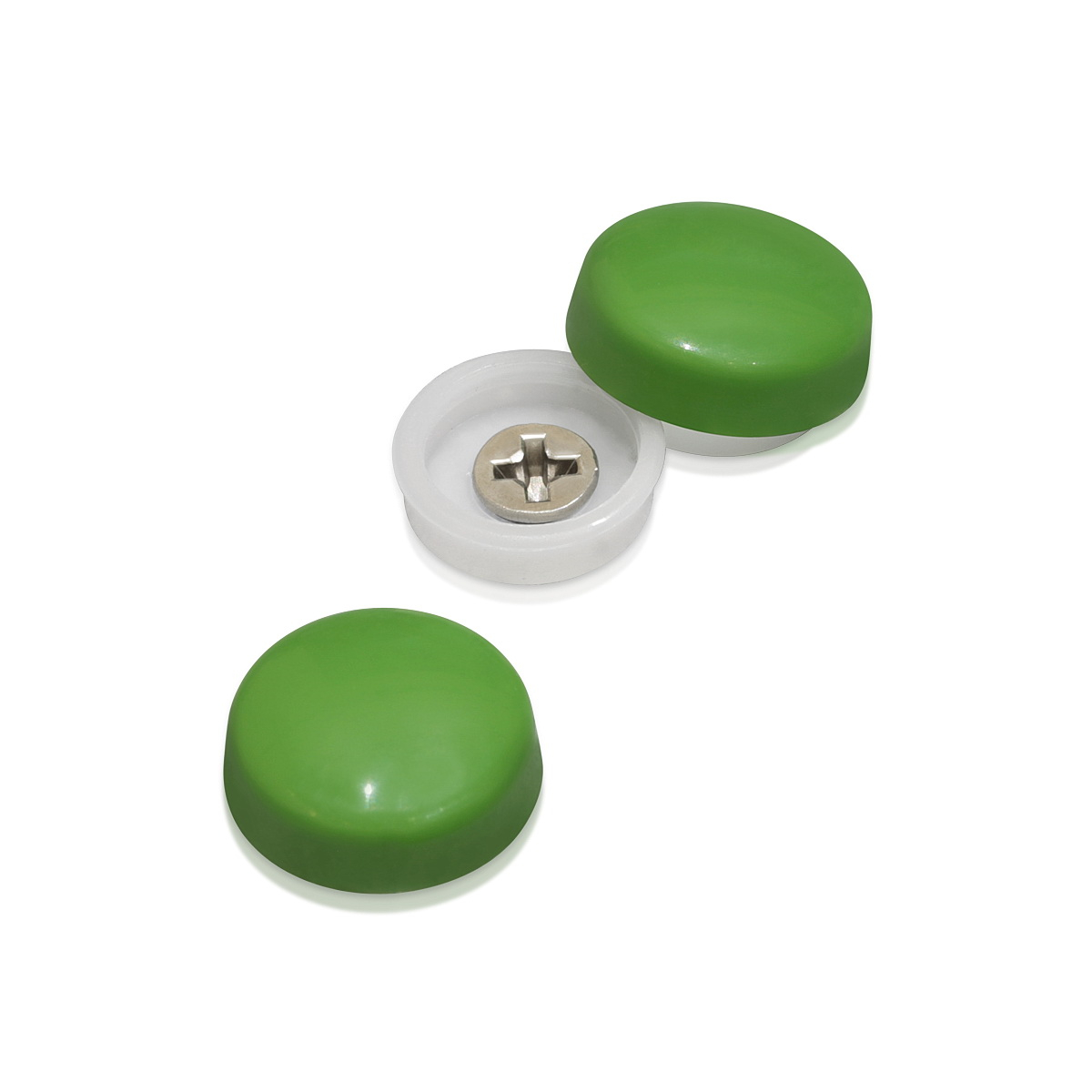 Snap-Cap For Screw #10 & #12 - Fern Green Gloss (Washers sold separately)