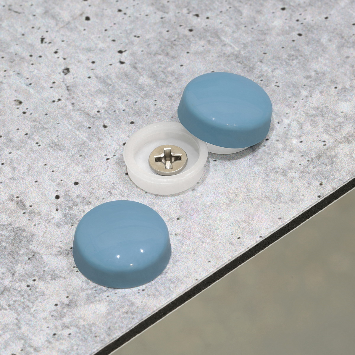 Snap-Cap For Screw #10 & #12 - Sea Blue Gloss (Washers sold separately)
