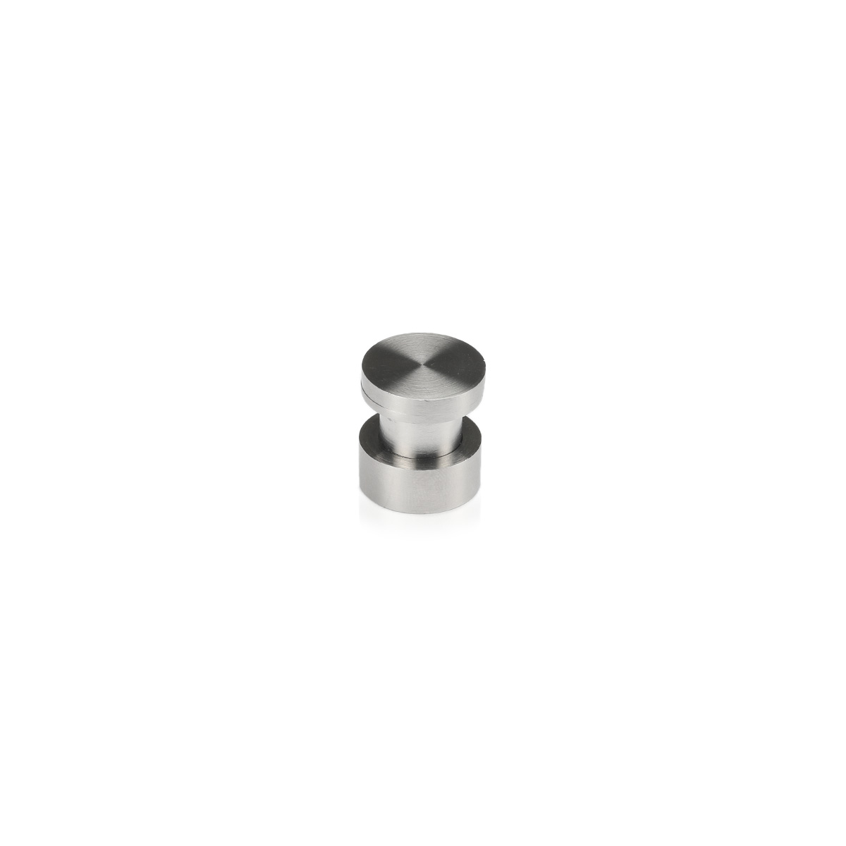 3/4'' Diameter X 5/16'' Barrel Length Stainless Steel (316) Panel Mount Standoffs, Flat Head Satin Brushed Finish (for Inside or Outside Use) Material Thick. Accepted 5/16'' to 3/8'' [Required Material Hole Size: 9/16'']