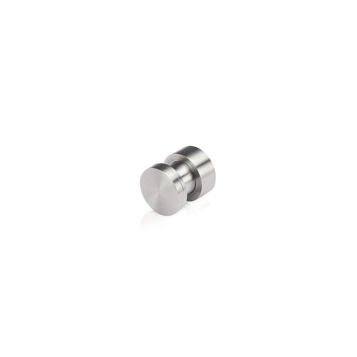 3/4'' Diameter X 5/16'' Barrel Length Stainless Steel (316) Panel Mount Standoffs, Flat Head Satin Brushed Finish (for Inside or Outside Use) Material Thick. Accepted 5/16'' to 3/8'' [Required Material Hole Size: 9/16'']