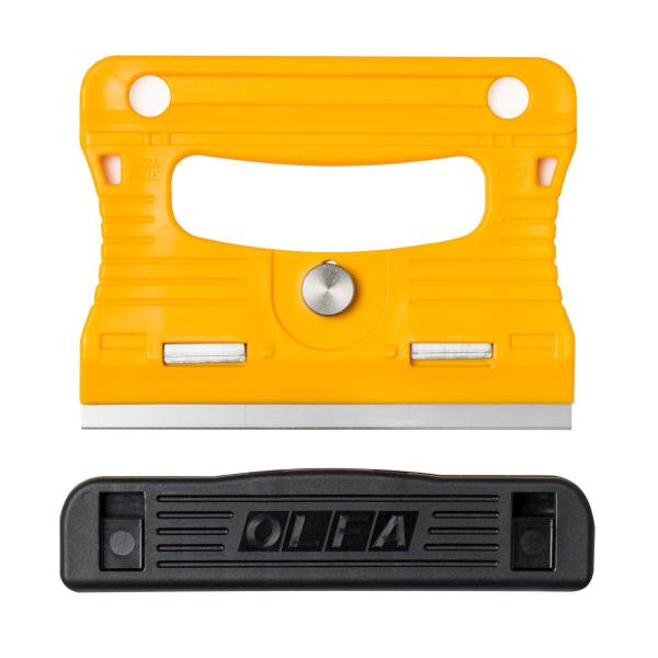 Olfa 4-3/4'' Multi-Grip Scraper w/ Stainless Steel Blade and Safety Blade Guard