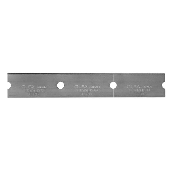 Olfa 4-3/4'' Stainless Steel Glass Scraper Blade (Pack of 30)