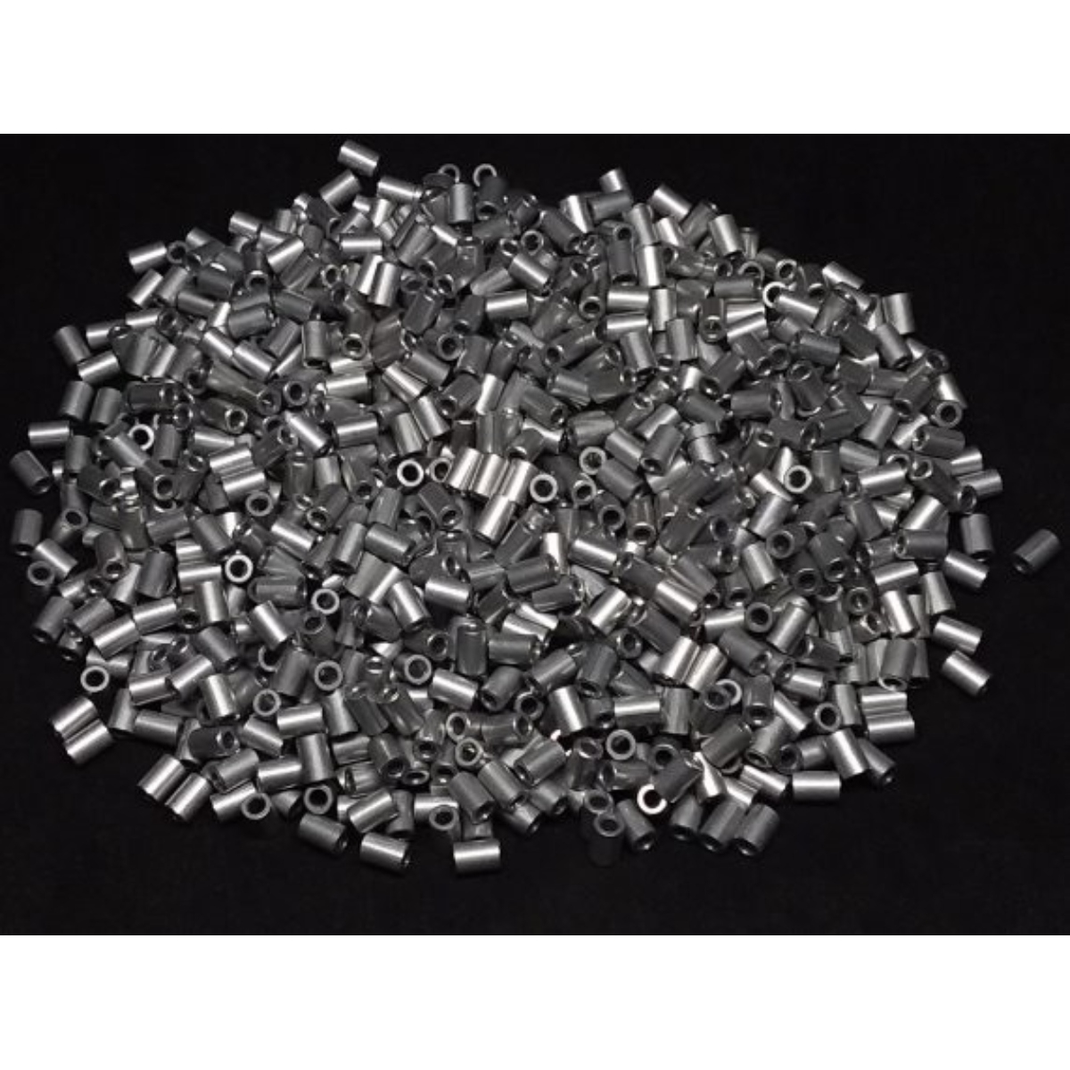 Aluminum Spacer 1/8'' OD x .067ID x 3/16'' Long, Plain Aluminum Finish