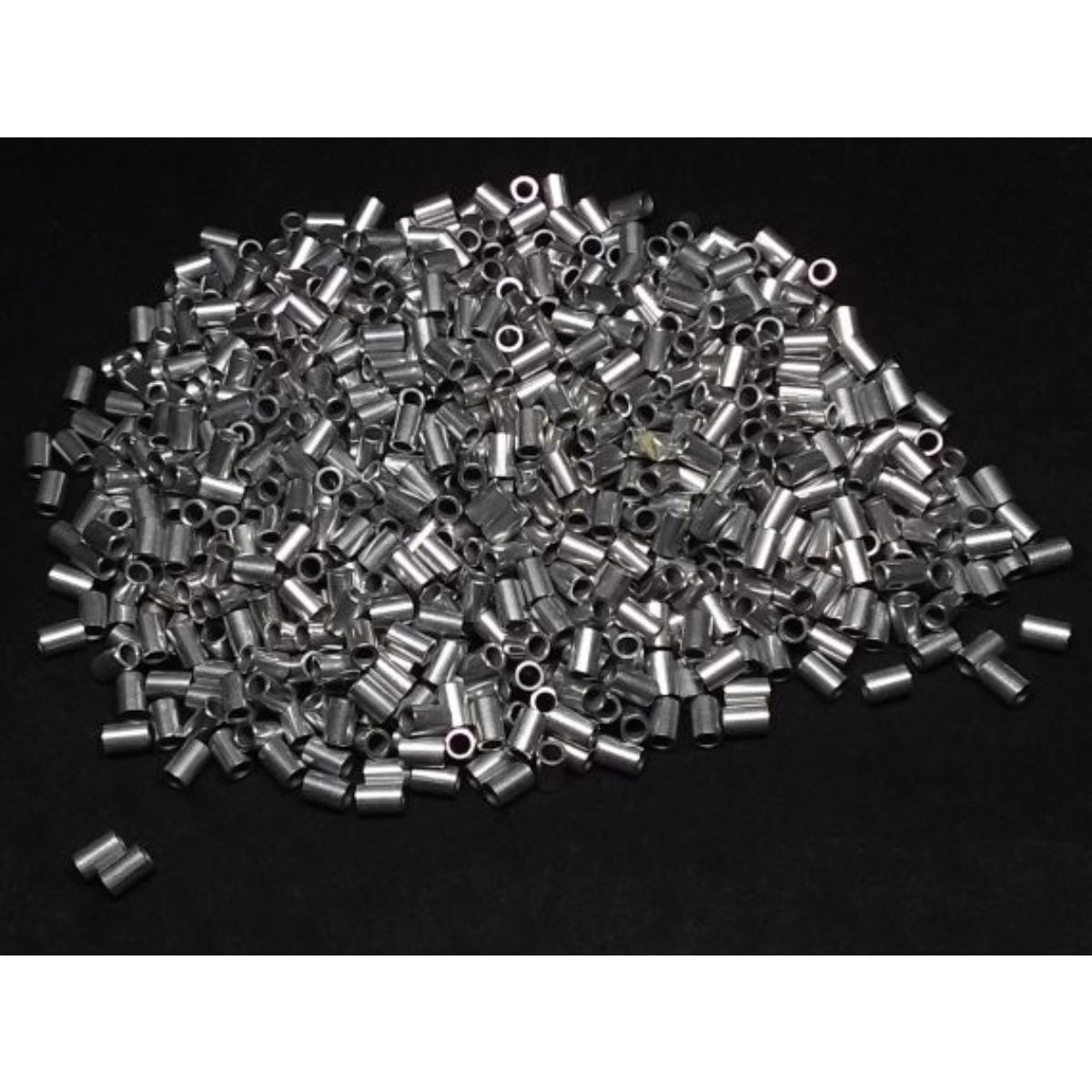 Aluminum Spacer 1/8'' OD x .080ID x 3/16'' Long, Plain Aluminum Finish