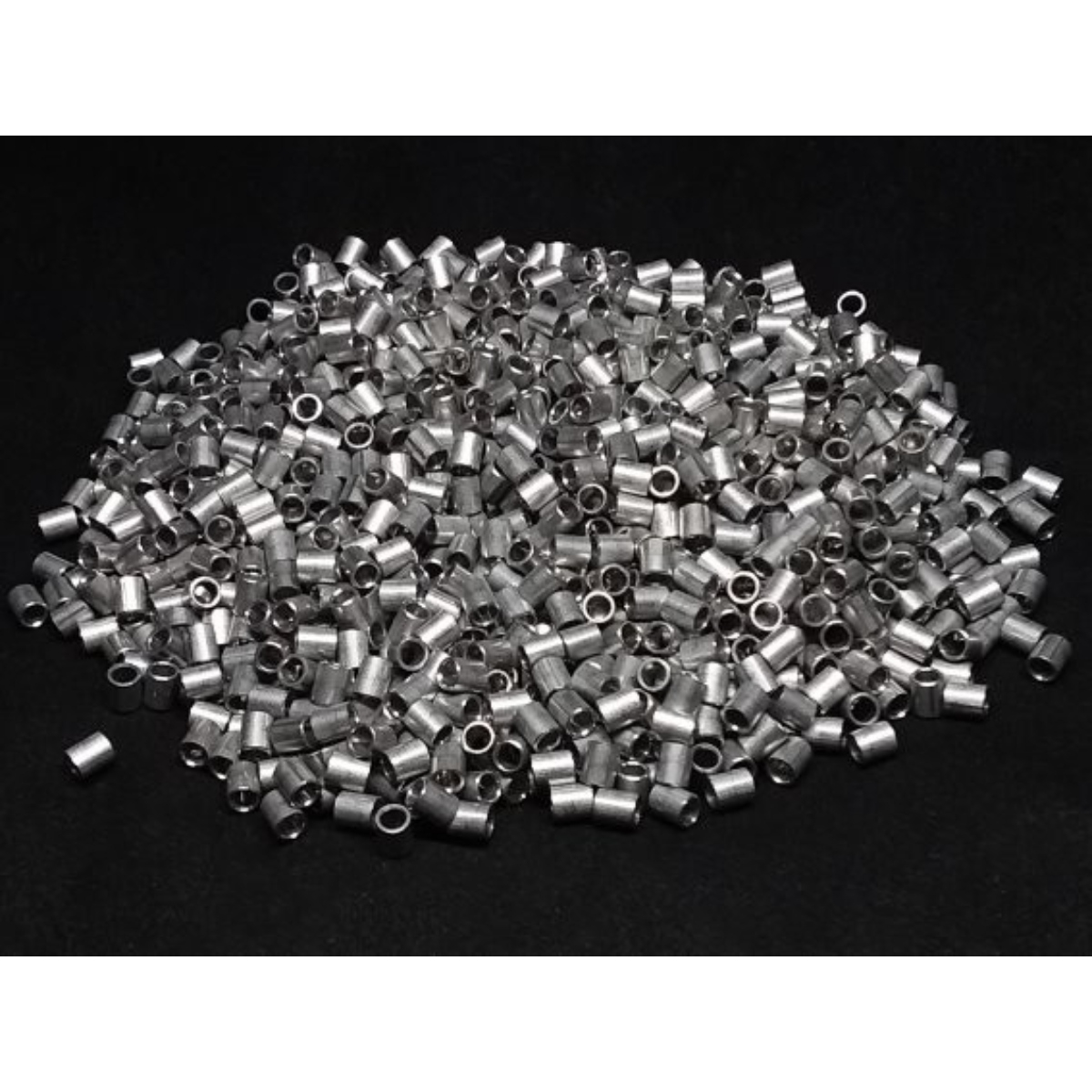 Aluminum Spacer 1/8'' OD x .0905'' ID x .150'' Long, Plain Aluminum Finish