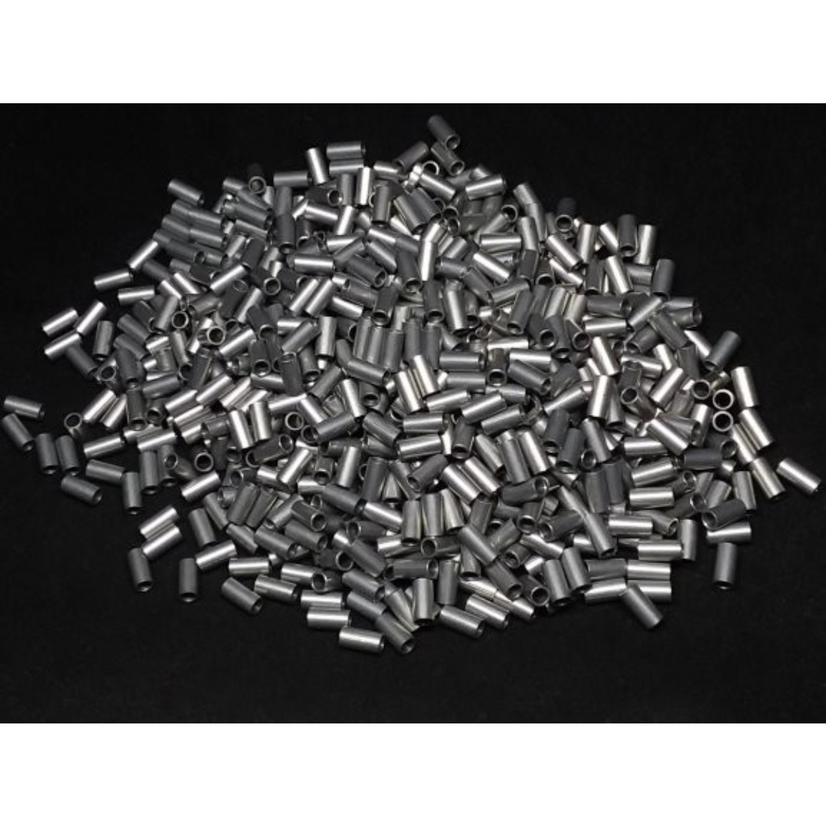 Aluminum Spacer 1/8'' OD x .0905'' ID x .225'' Long, Plain Aluminum Finish