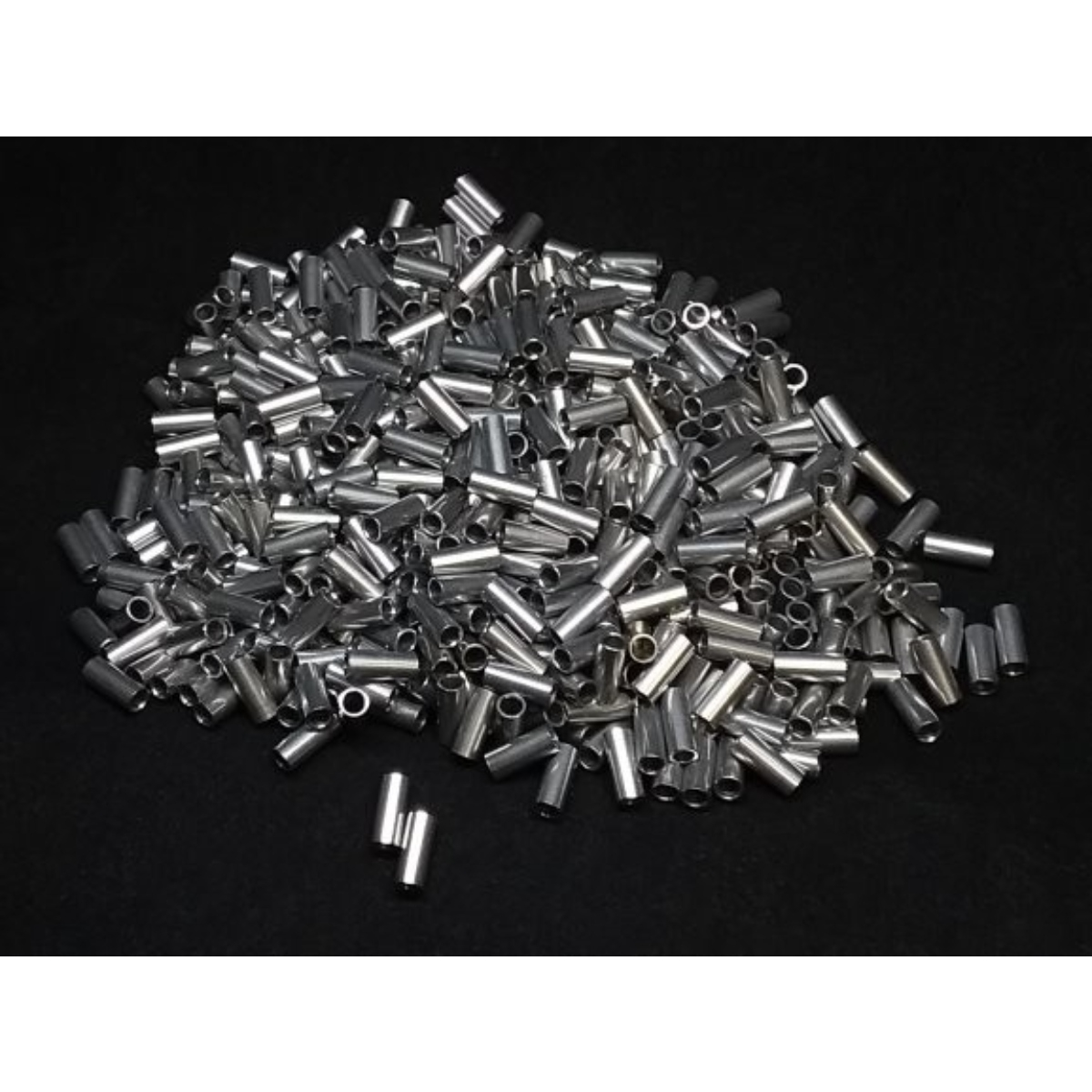 Aluminum Spacer 1/8'' OD x .0905'' ID x .300'' Long, Plain Aluminum Finish