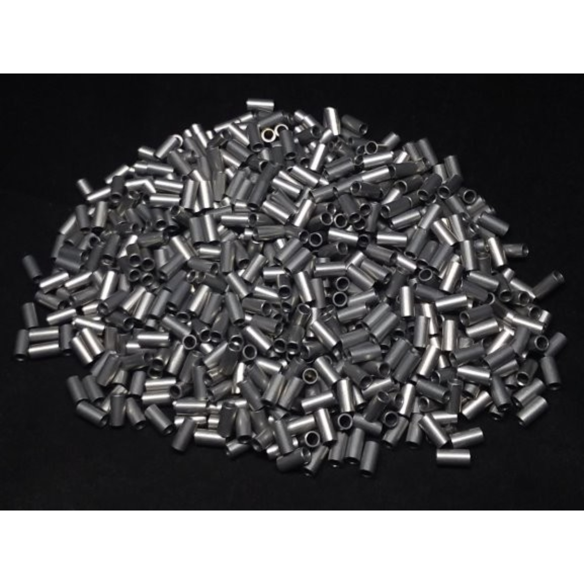 Aluminum Spacer 1/8'' OD x .0905'' ID x 1/4'' Long, Plain Aluminum Finish
