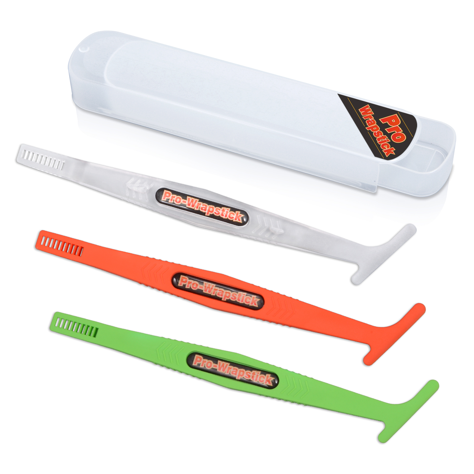 3 in 1 Wrap Sticks with Magnet and Wrap Slit Cut Clipper Design with 3 Hardness (100 / 83 / 72 Degree Shores)