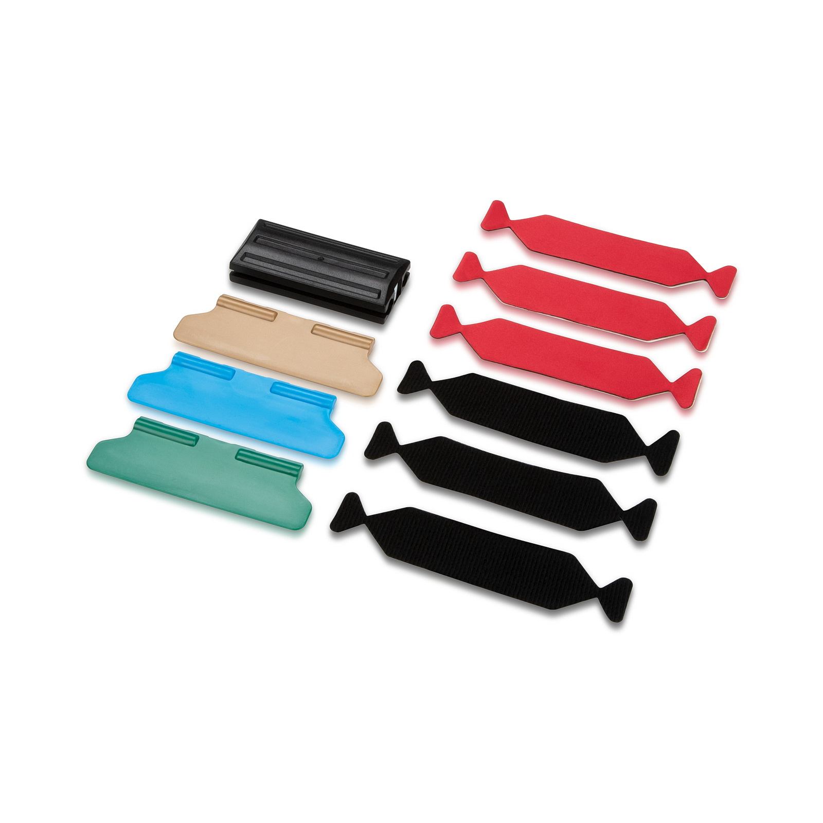 4'' x 1-1/3'', 3 in 1 Small Magnetic Squeegee Kit with 6 pcs of Felt and 3 Hardness (48 / 63 / 72 Degreee Shores)