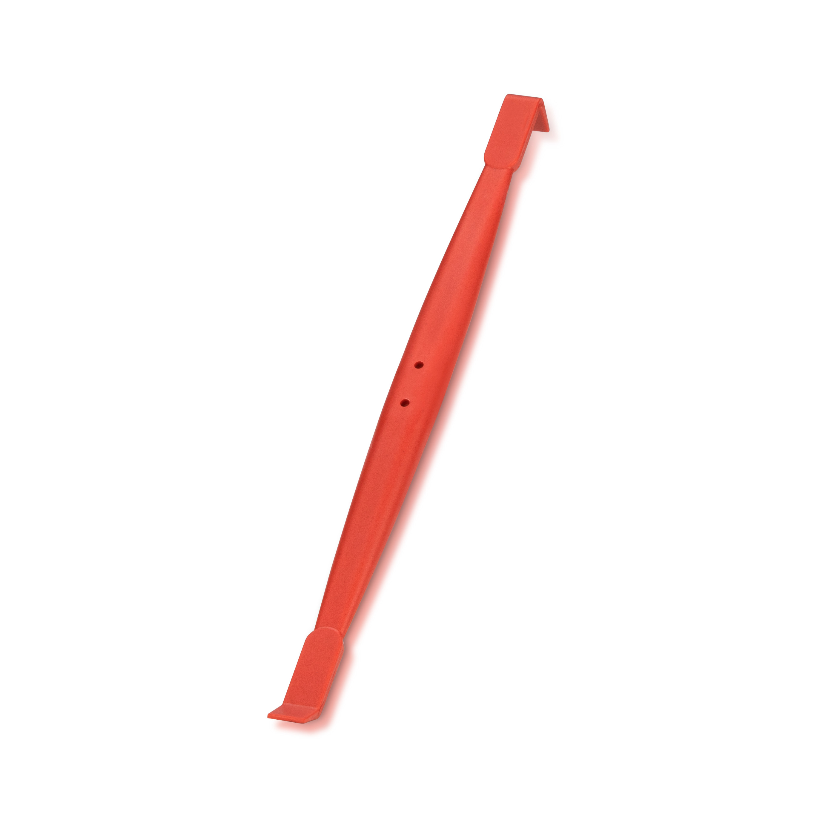 1'' Red Mini Magnetic Wrap Tucking Squeegee, Medium Hardness with 6-1/2'' Handle
