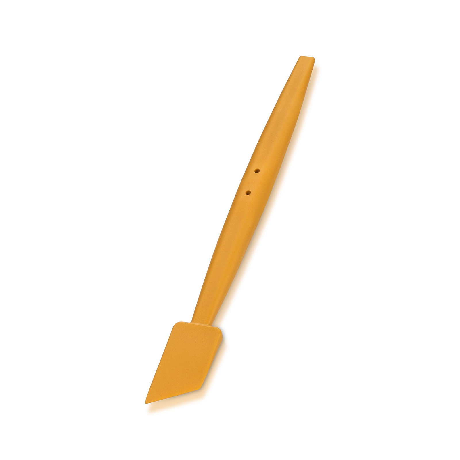 1'' Yellow Magnetic Mini Wrap Tucking Squeegee, Medium Hardness with 6-1/2'' Handle