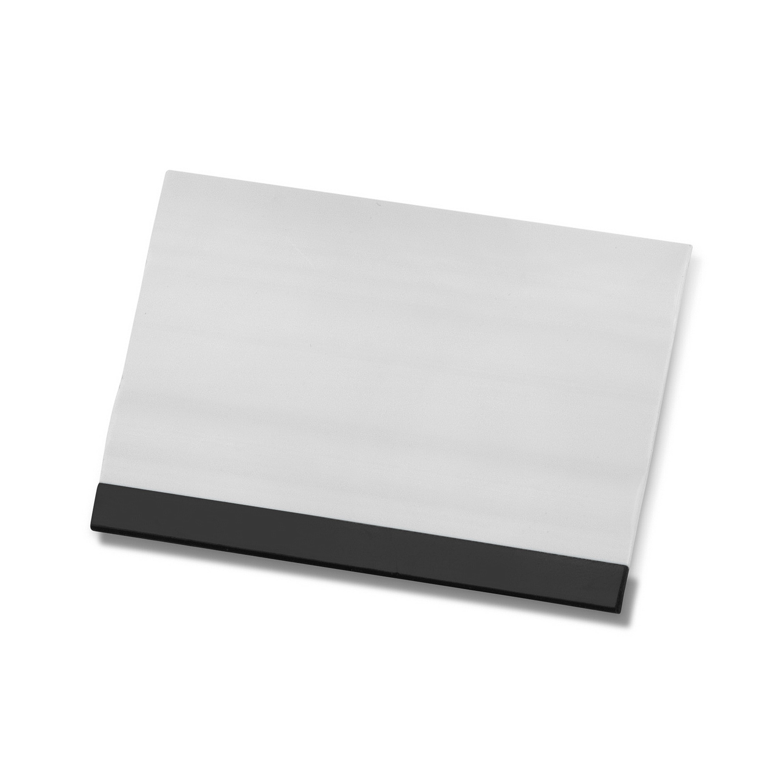 3'' x 2'' White Squeegee, with Black Soft Rubber Edge for Vinyl and Film Application