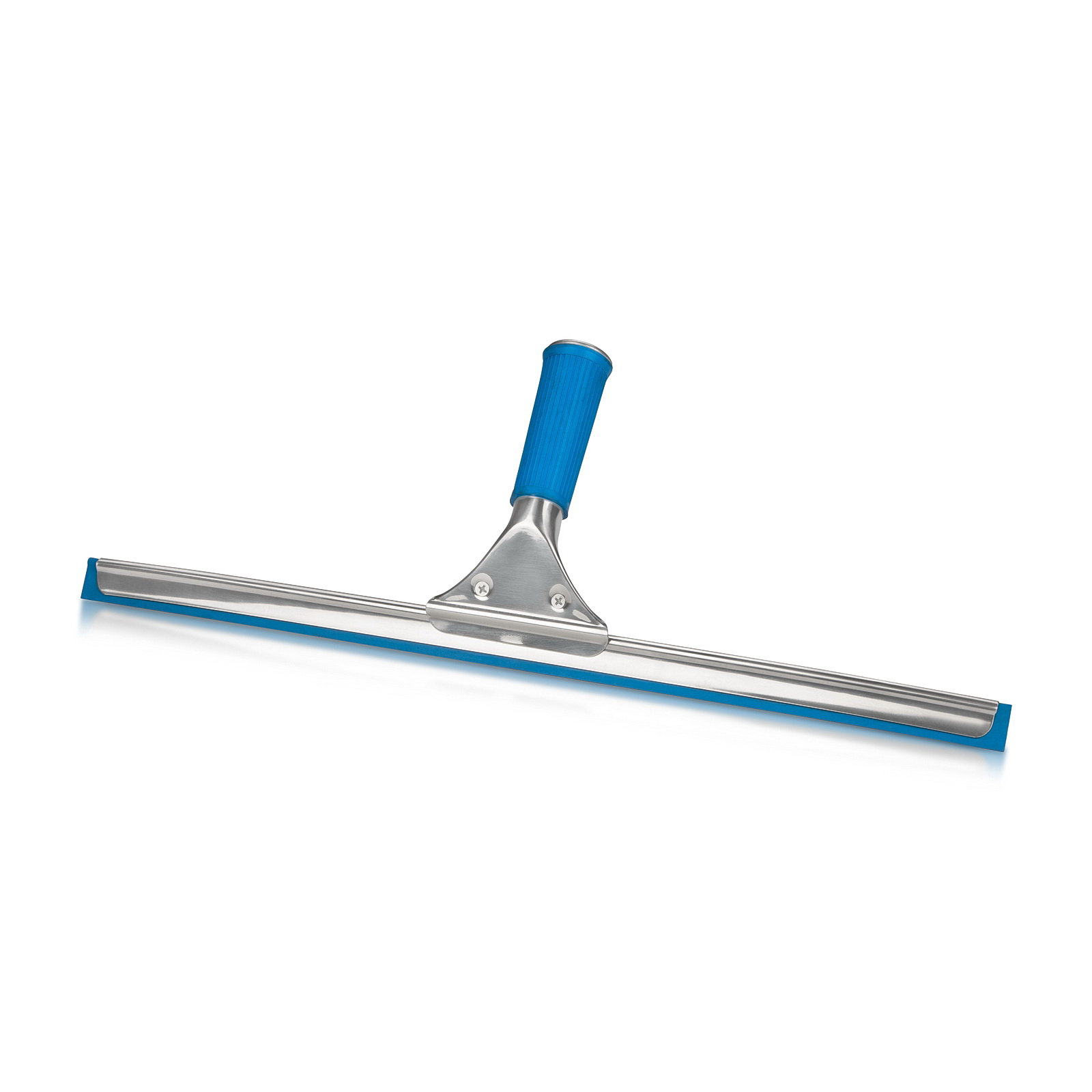 18'' Stainless Steel Water Squeegee with Blue Rubber Blade