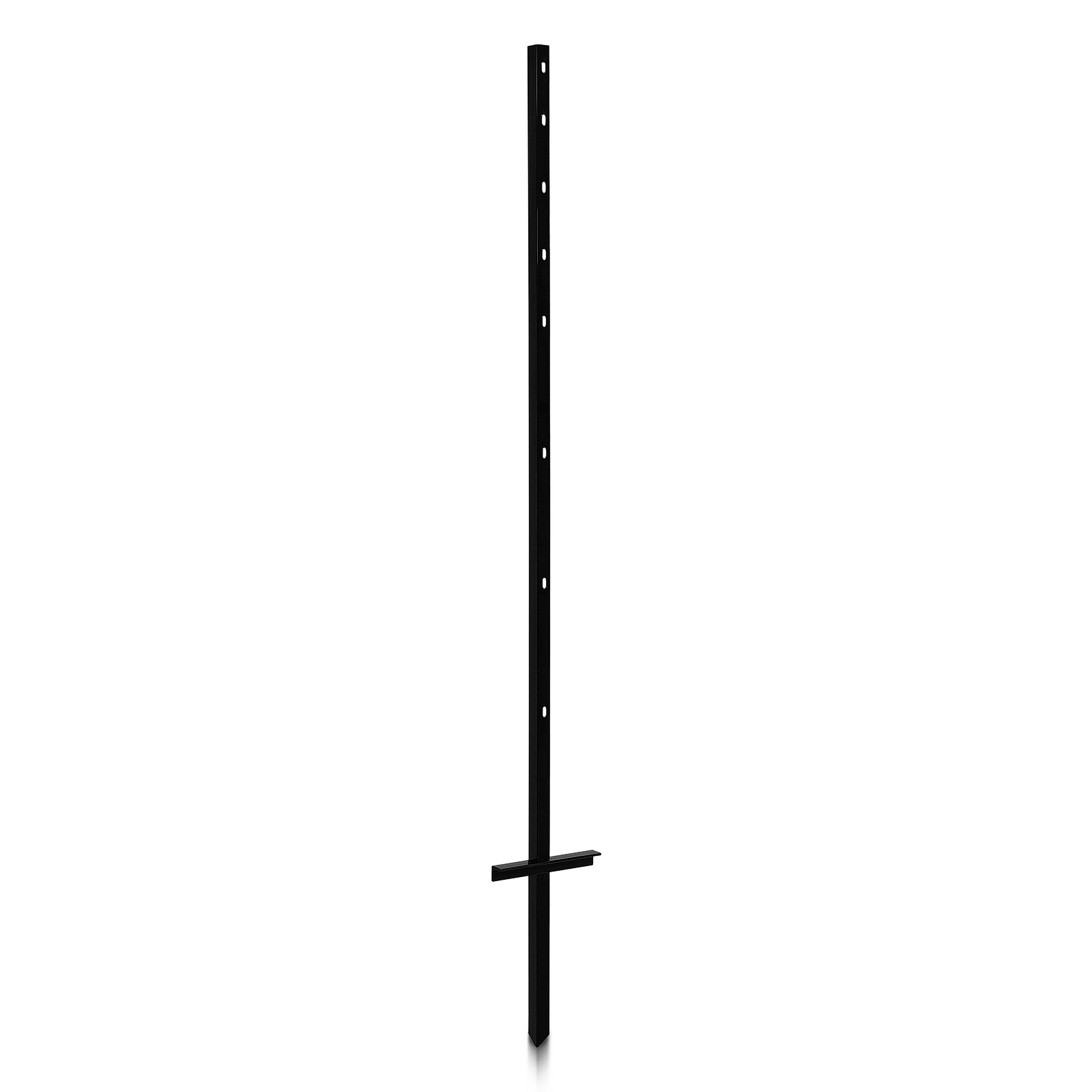 Single Pole Sign Stake 3/4'' Angle Iron x 46'' Tall Powder Coated Black